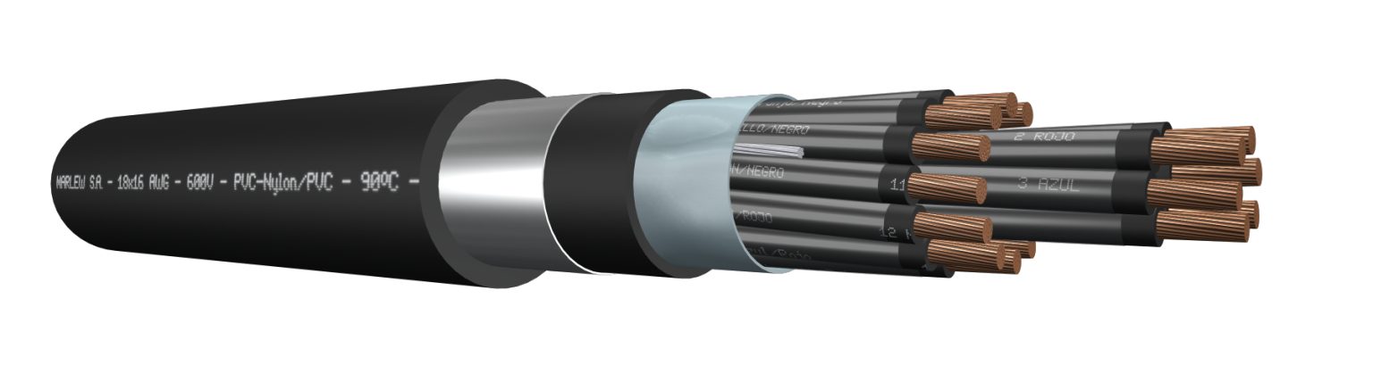 PotENCIAR Clad serie MA-F Cable Multipolar Armado (Fleje) - Solindra